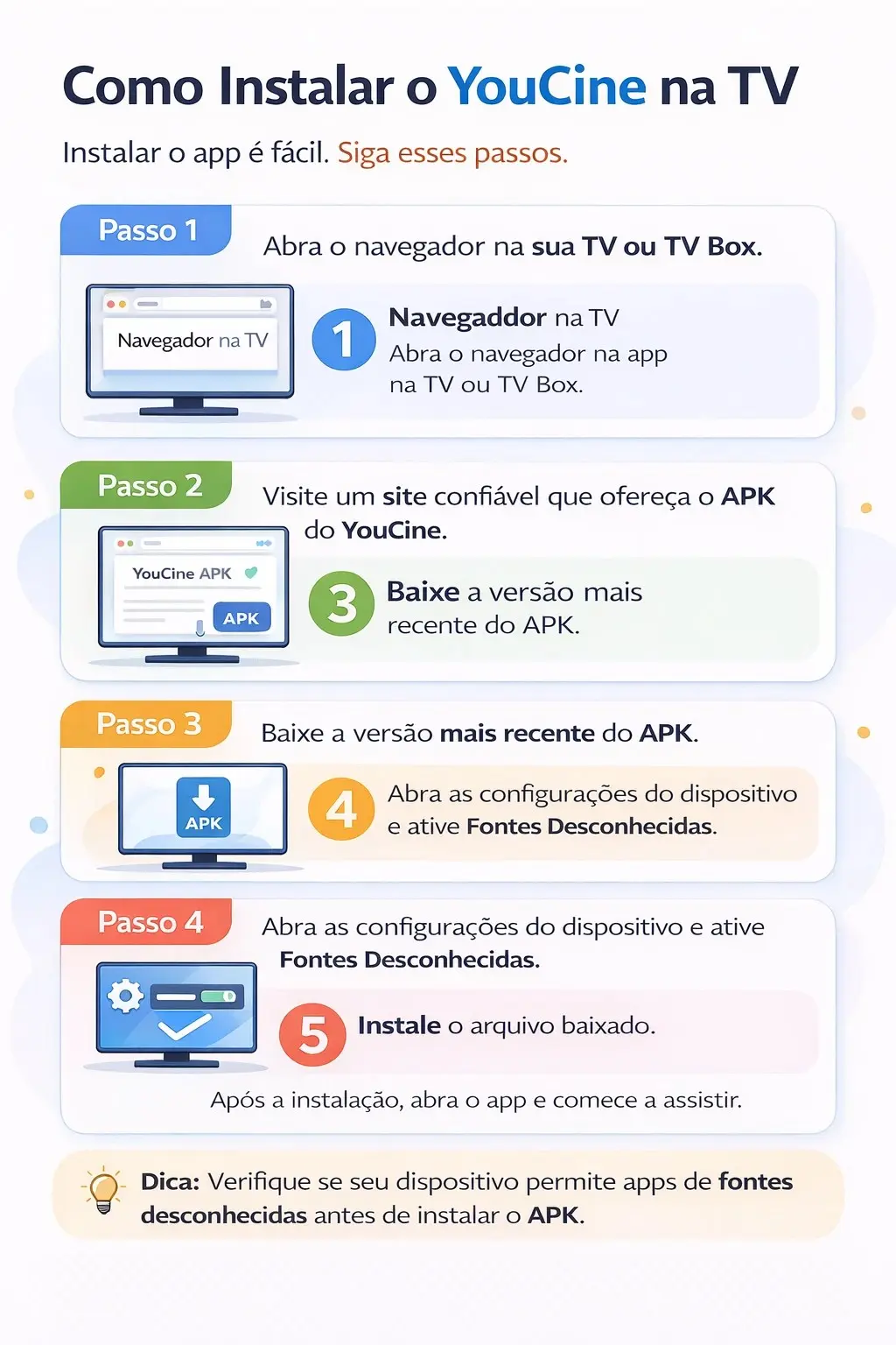 Como instalar o YouCine na TV