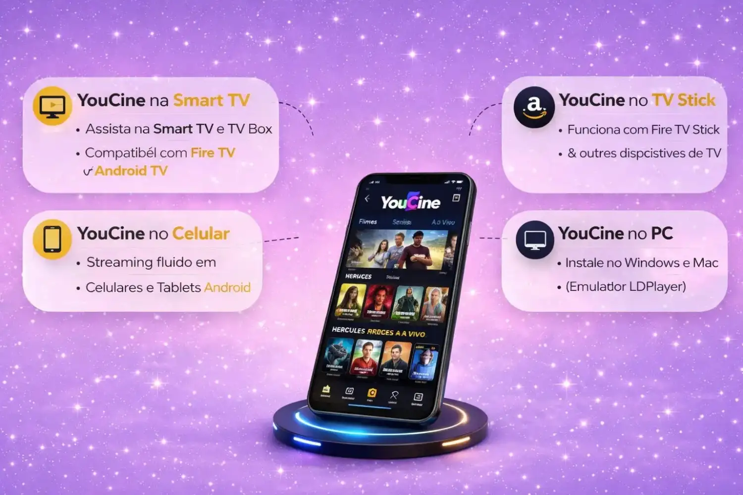 Dispositivos Compatveis com YouCine APK