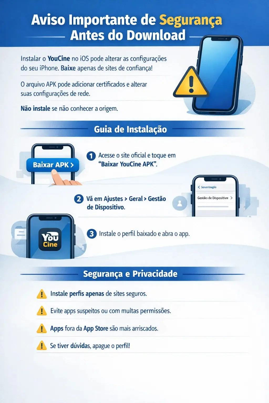 Youcine Download on ios Step by step guide