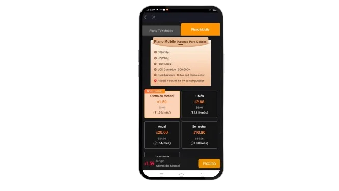 Youcine mobile billing